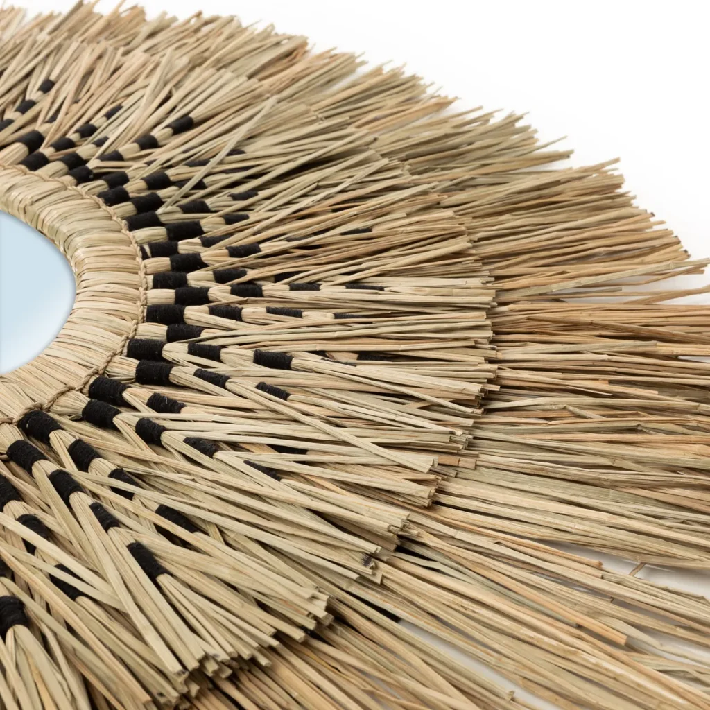 De Havana Spiegel - Naturel Zwart - L - Afbeelding 4