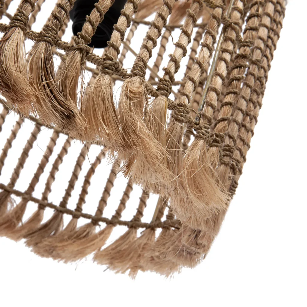 De Abaca Bird Cage Hanglamp - Naturel - M - Afbeelding 4