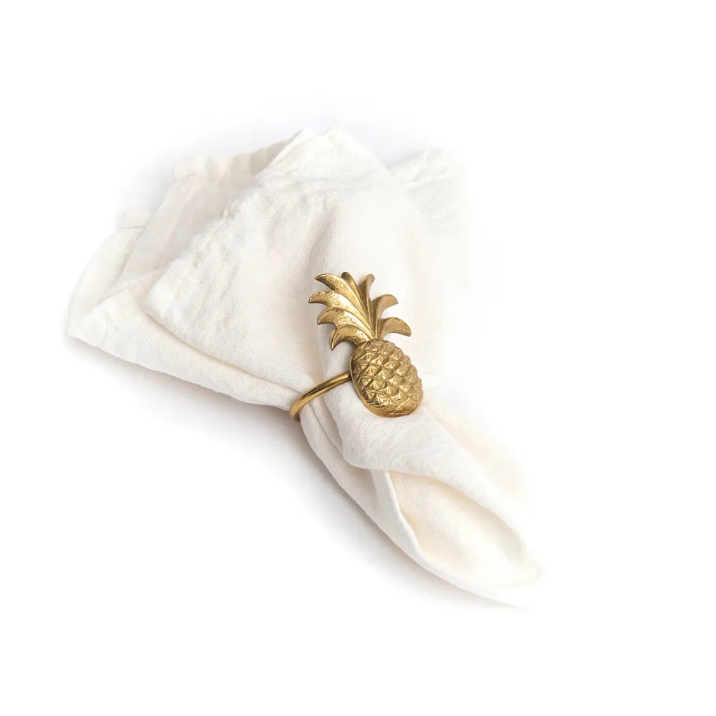 De Ananas Servetring - Goud - Afbeelding 8