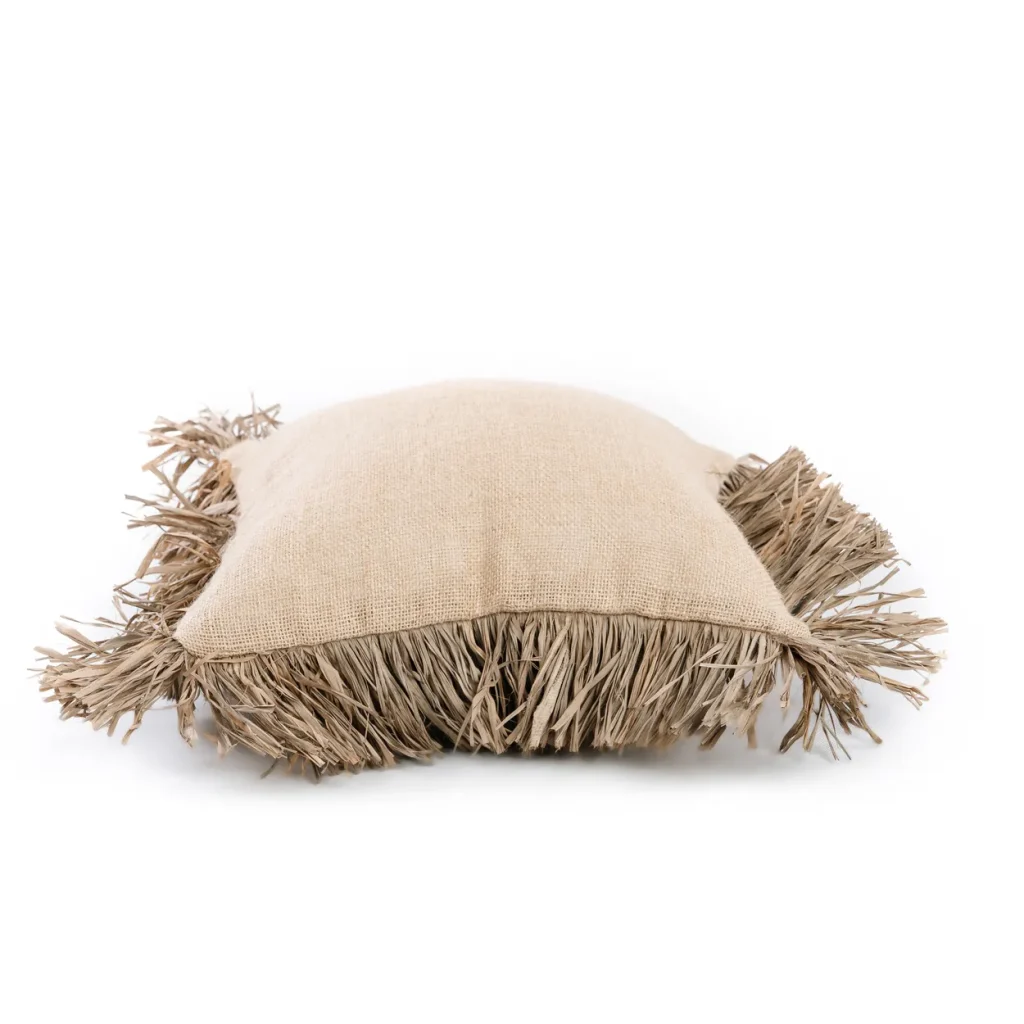 De Jute Bonita Kussenhoes - Naturel - 40x40 - Afbeelding 4