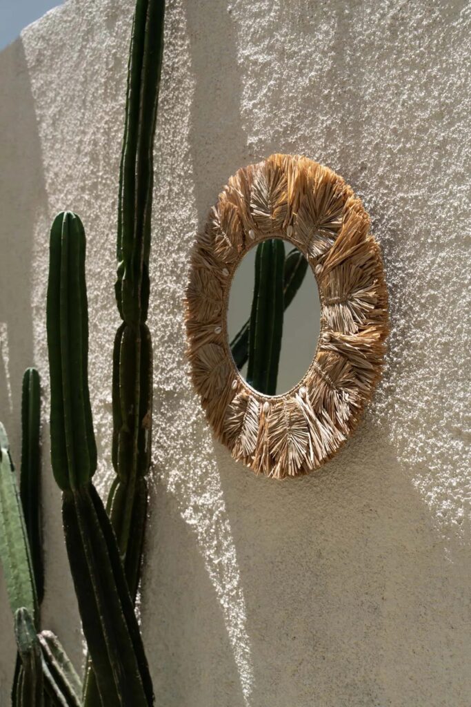 De Palm Tree Spiegel - Naturel - M - Afbeelding 3