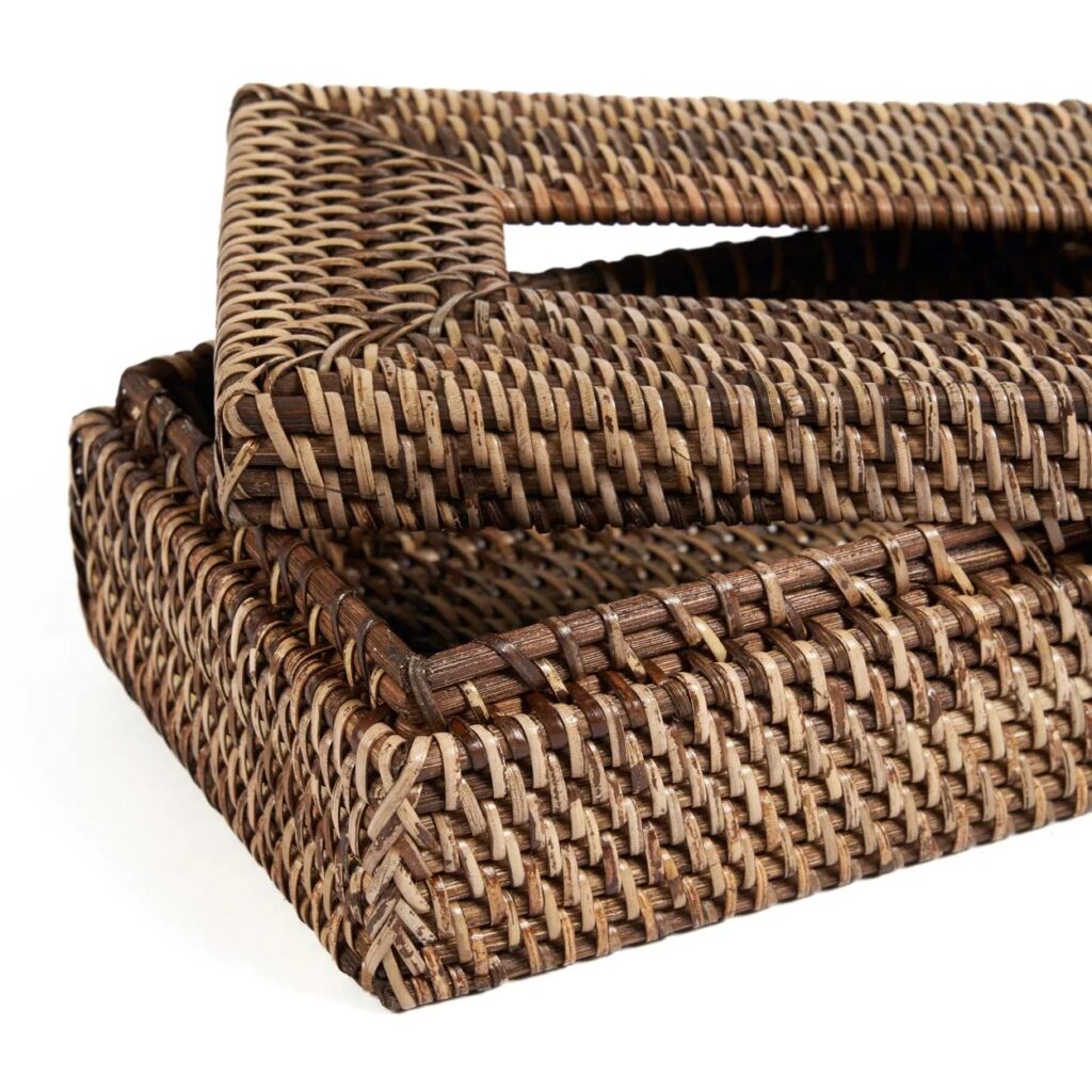 The Rattan Classic Tissue Box - Natural Brown - Afbeelding 6