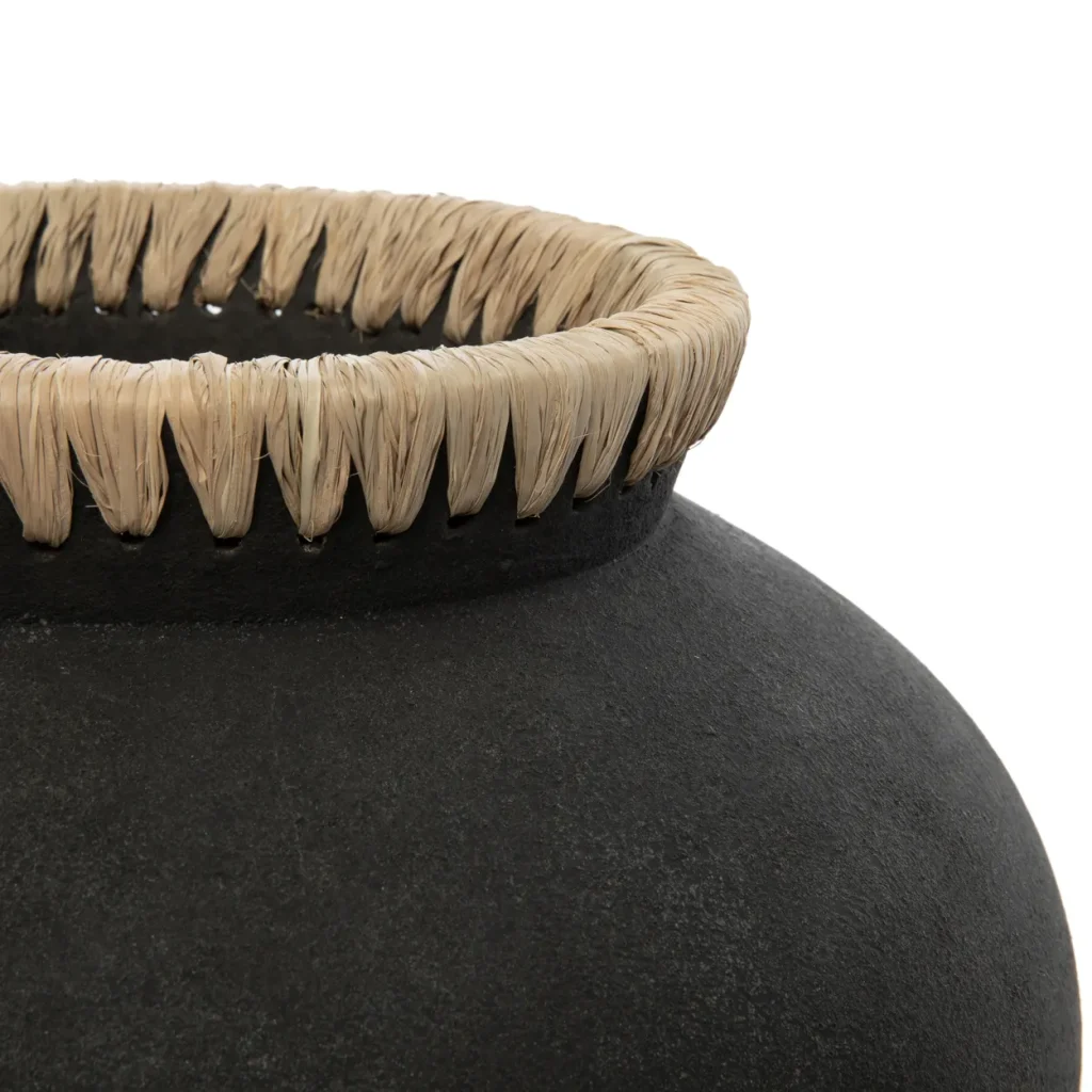 De Styly Vaas - Zwart Naturel - M - Afbeelding 8
