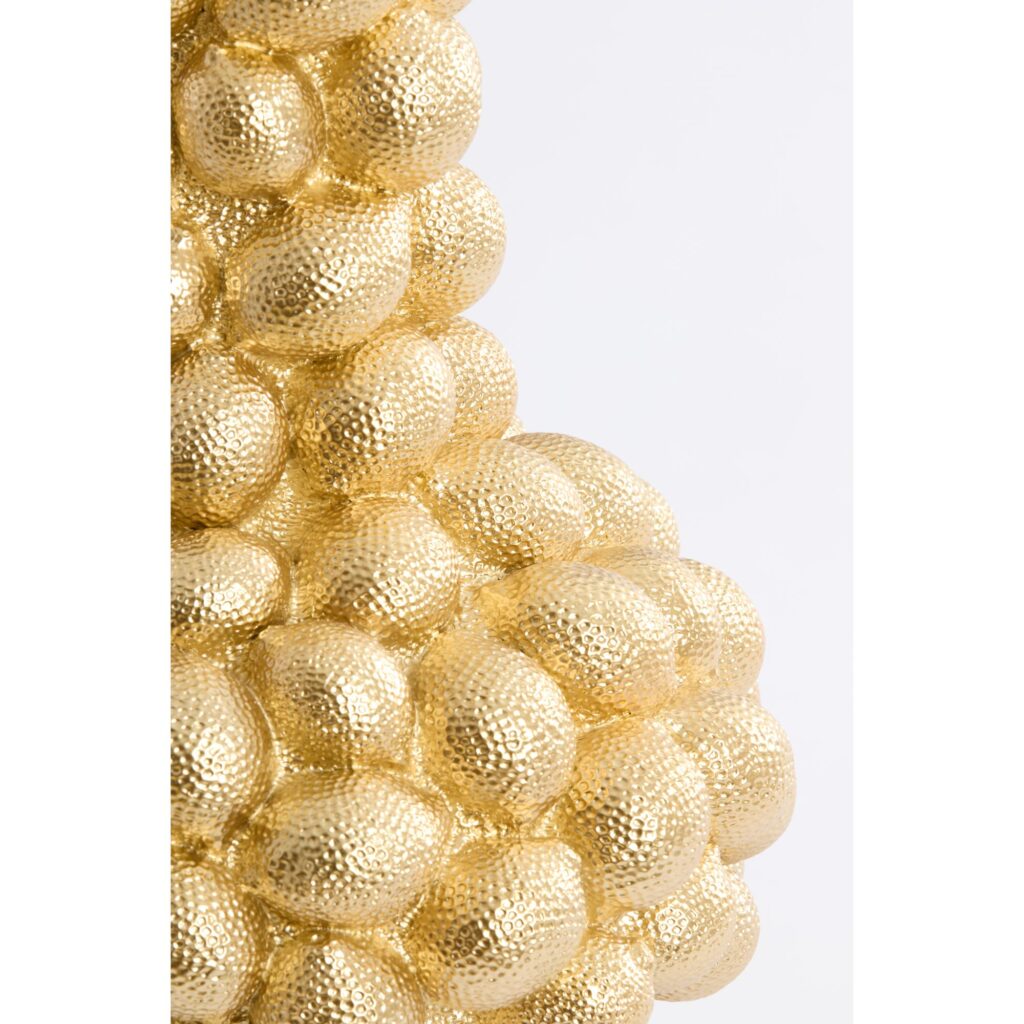 Vaas Lemon - Goud - 27.5x27.5x46.5cm - Afbeelding 2