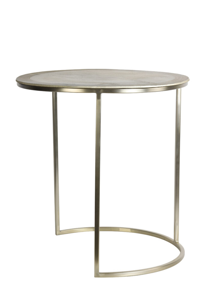 Bijzettafel Talca - Goud - Ø50+Ø40cm - Afbeelding 3