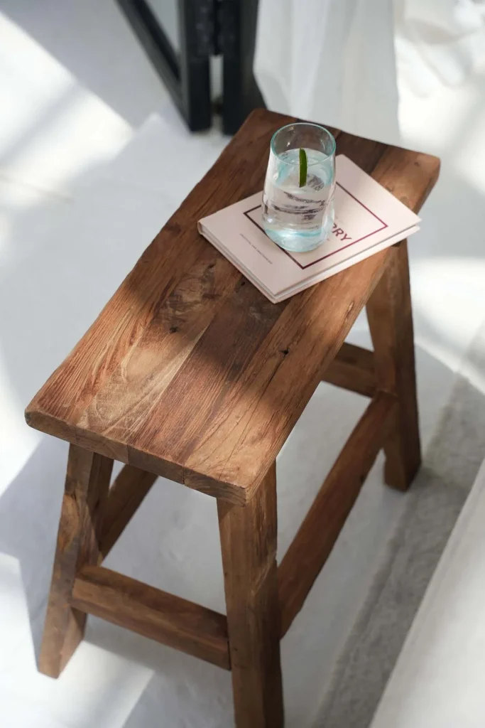 The Fab Rustic Stool - Natural - Afbeelding 3