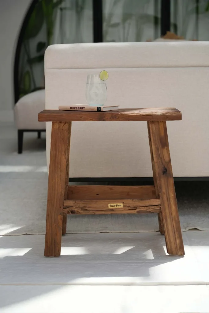 The Fab Rustic Stool - Natural - Afbeelding 4