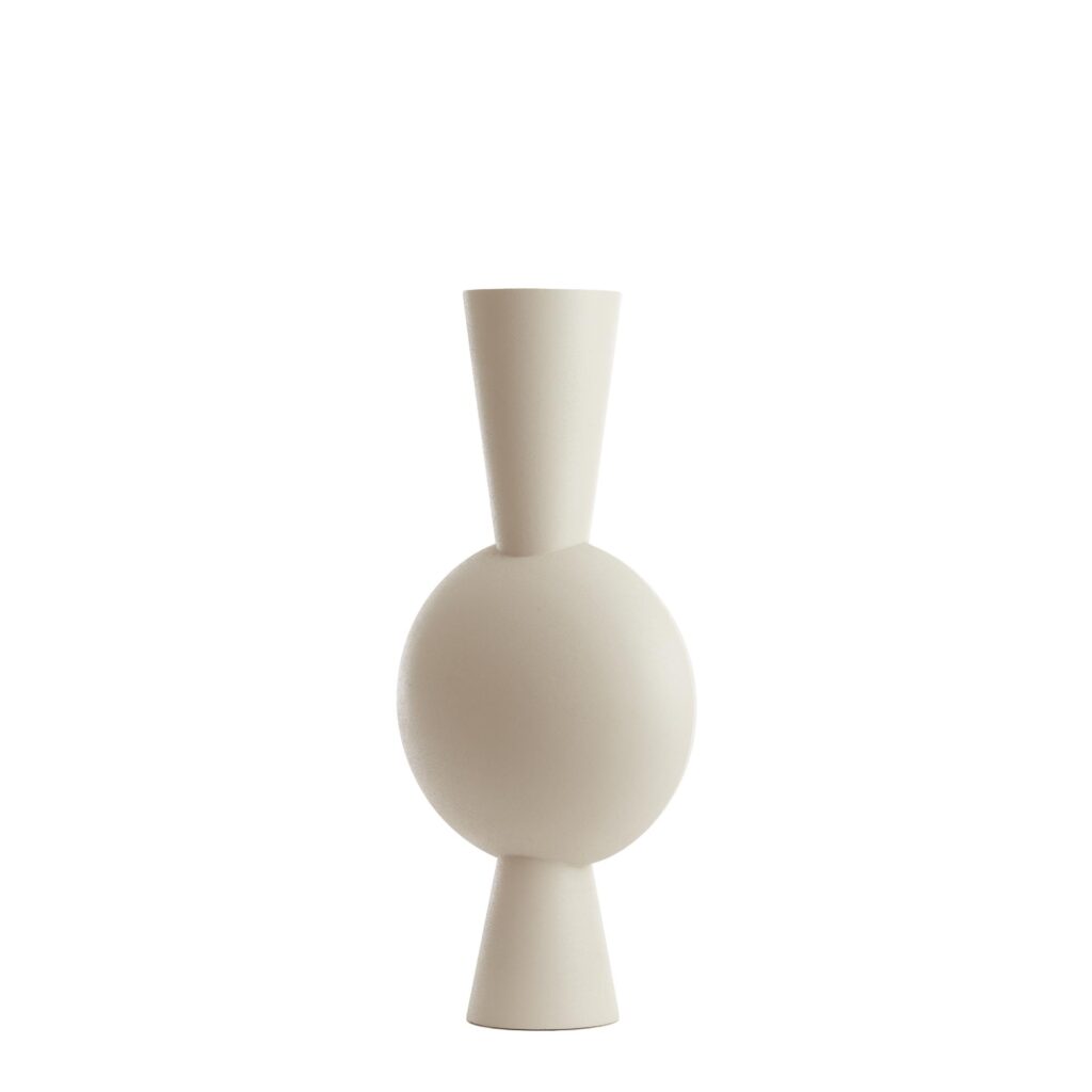 Vaas Kavandu - Wit - 37.5x22x81cm - Afbeelding 2