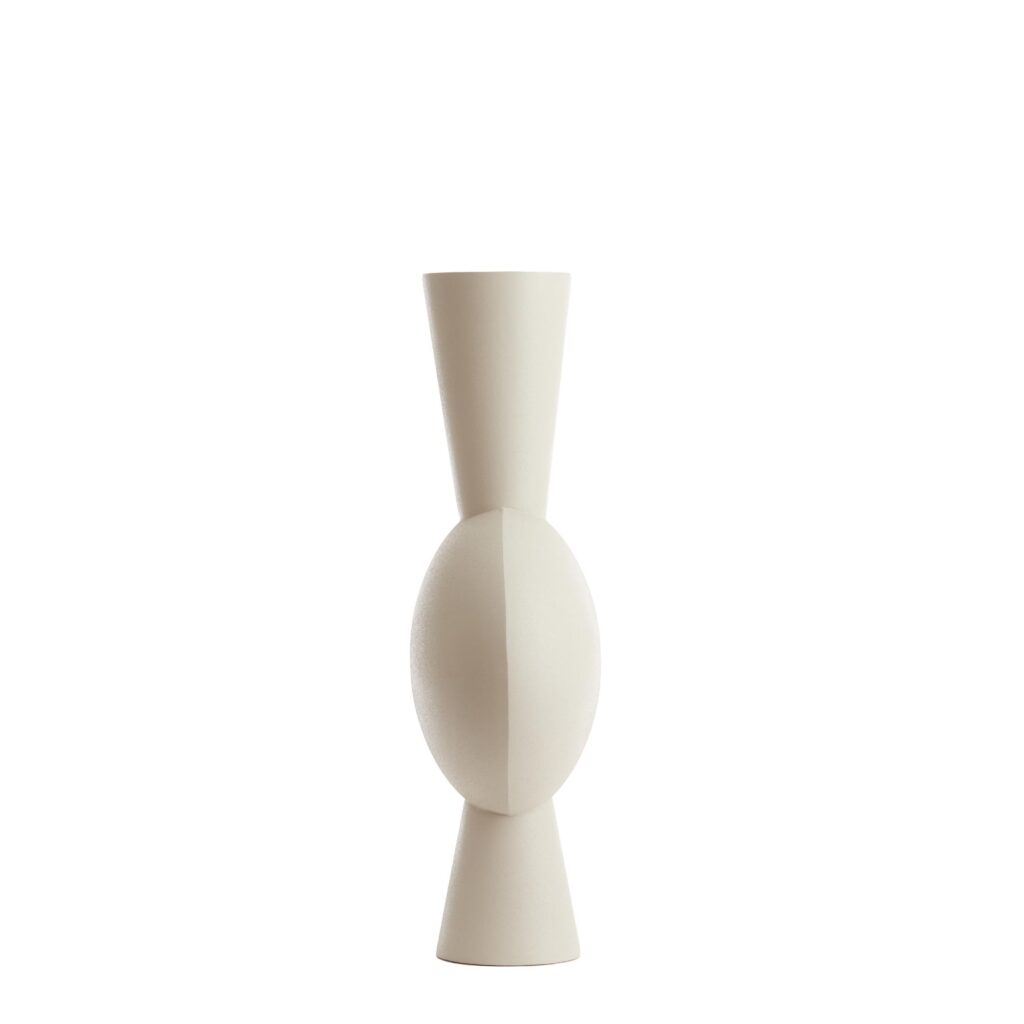 Vaas Kavandu - Wit - 37.5x22x81cm - Afbeelding 3