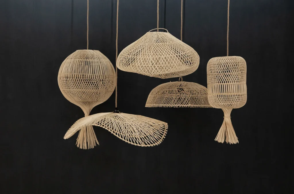 The Dumpling Floor Lamp - Pendant - Natural - L - Afbeelding 5