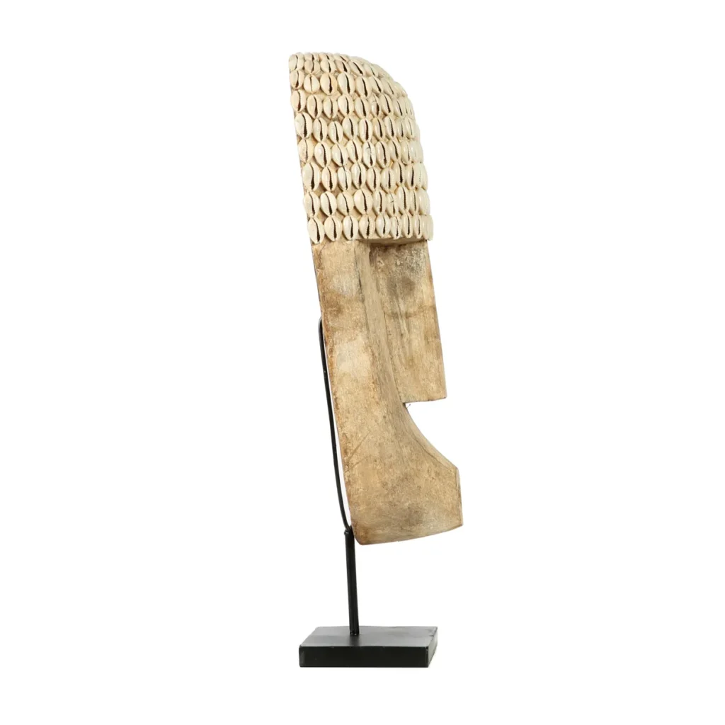 The Cowrie Mask on Stand - Large - Afbeelding 6