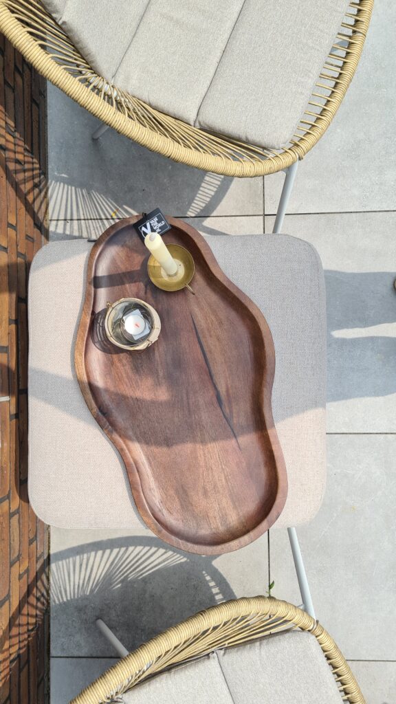Dienblad Bauru M walnut L66 x B37,5 x H2 cm - Afbeelding 4