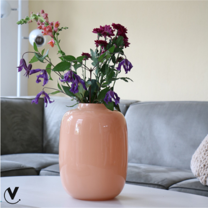Vaas Artic S pastel peach Ø21 x H29 cm - Afbeelding 2