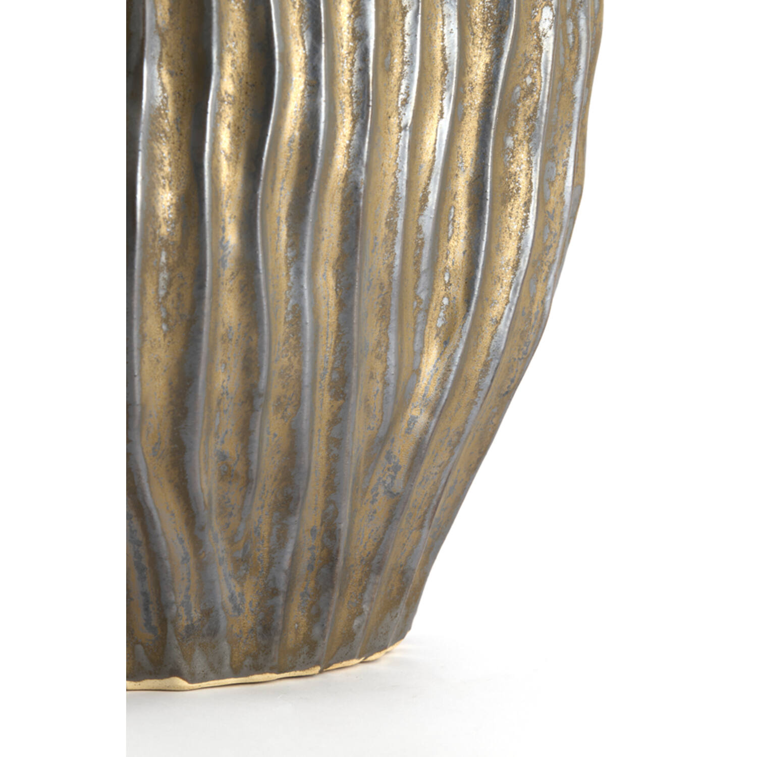 Vase deco 30x19x35 cm VECHHIA ceramics antique bronze - Afbeelding 3