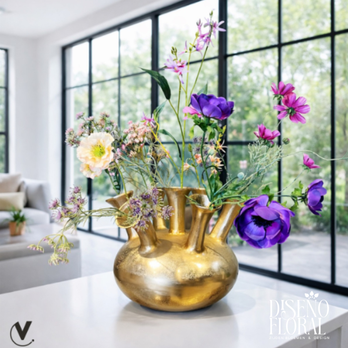 Vaas Amsterdam gold Ø43 x H33 cm - Afbeelding 2